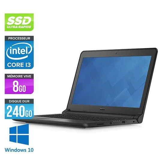 Pc portable Dell 3350 -13,3'' - i3 5005U - 8Go -SSD 240